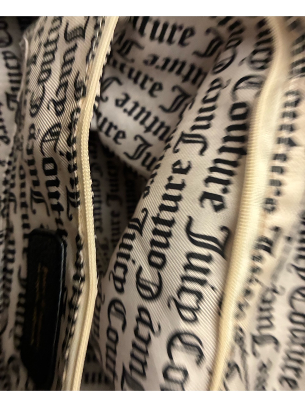 Juicy couture Love Letter duffle. Big juicy tote. Black background - Picture 3 of 11